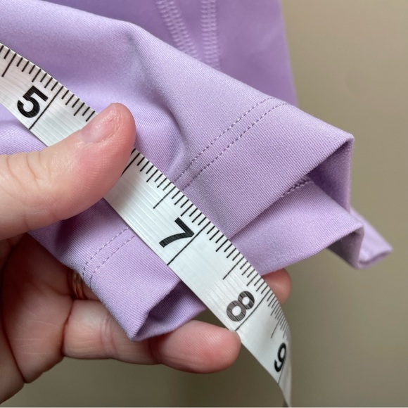 Girlfriend Collective High Waisted Lavender Bike Shorts Size XS - Picture 9 of 9